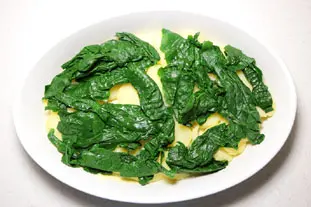 Creamy spinach and potato gratin : Photo of step #3
