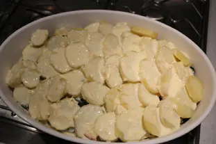 Creamy spinach and potato gratin : Photo of step #7