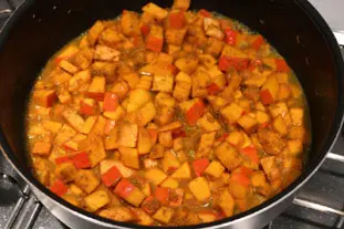 Mixed vegetable curry : Photo of step #9