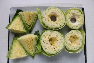 Roast cabbage with lemon