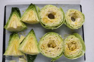 Roast cabbage with lemon