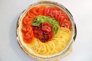 Cheese and tomato tart