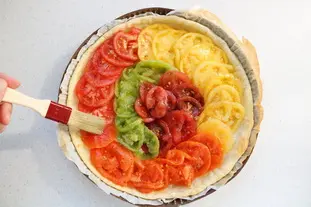 Cheese and tomato tart : Photo of step #7
