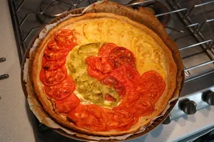 Cheese and tomato tart : Photo of step #8
