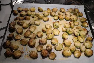 Roast Brussels sprouts with sage and lemon