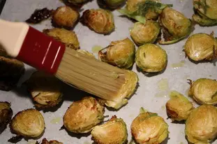 Roast Brussels sprouts with sage and lemon