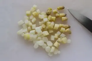 Asparagus "en petit pois" : Photo of step #3