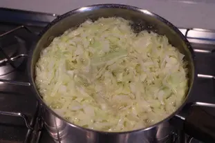 Duet of creamed cauliflower and cabbage  : Photo of step #3