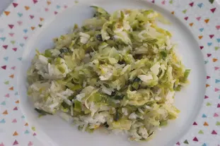Rice with spring greens