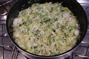 Rice with spring greens