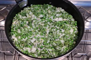 Baby broad beans and peas with rice and mascarpone  : Photo of step #10
