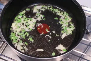 Baby broad beans and peas with rice and mascarpone  : Photo of step #8
