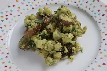 Cauliflower and purple eggplant with Greek pesto : Photo of step #26