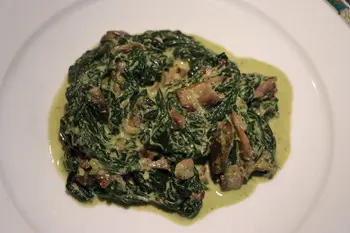 Spinach and Mushrooms with Pesto : Photo of step #7