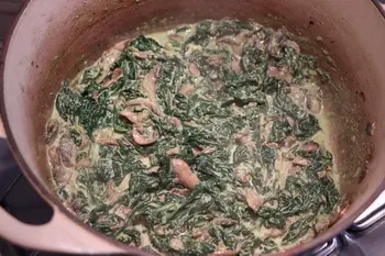 Spinach and Mushrooms with Pesto : Photo of step #6