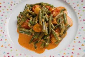 Green beans with tomato cream sauce : Photo of step #26