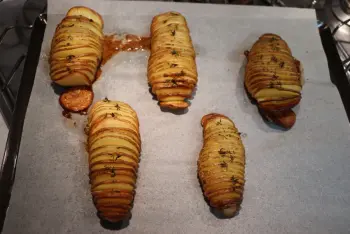 Hasselback or "Swedish-style" potatoes