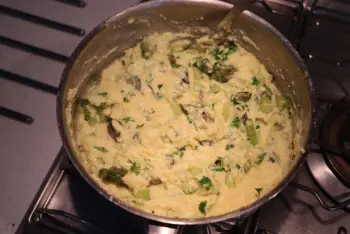 Creamy polenta with green asparagus : etape 25