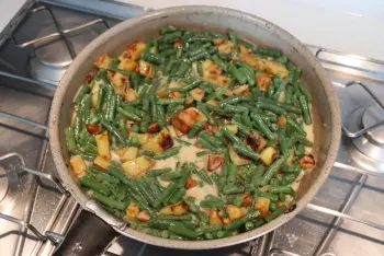"Haute patate" green beans