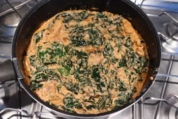 Creamy spinach à la Lombarde