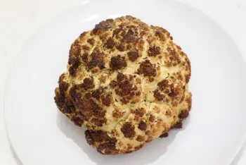 Whole roasted cauliflower