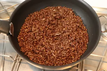 Lentils with sorrel and feta cheese : Stage 7