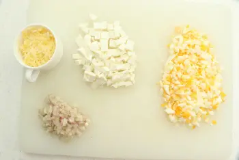Creamed spinach with two cheeses : Stage 1