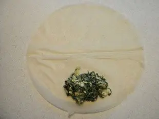 Spinach brik parcels : Photo of step #5
