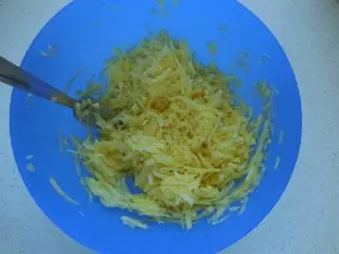 Grated potato cakes : Photo of step #6