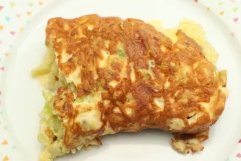 Ham and cabbage omelette