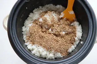 Sesame rice : Photo of step #6
