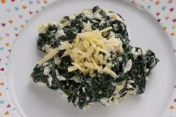 Creamy rice with spinach