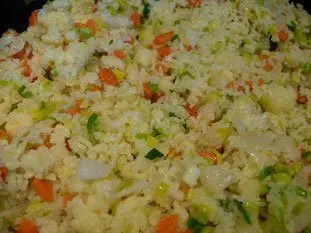 Thaï rice with small vegetables