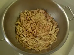 Spaghetti with mushrooms : Photo of step #6