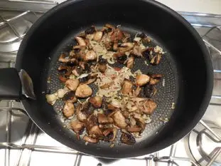 Spaghetti with mushrooms : Photo of step #8
