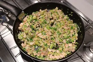 Chicken with rice and leeks