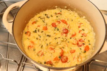 Risotto with zucchinis and cherry tomatoes : Stage 16