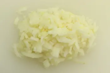 Fried rice with chicken and spring onion : Stage 1