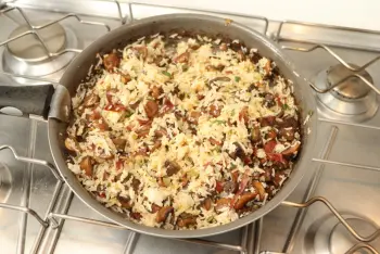 Fried Rice with mushrooms and ham : Stage 15