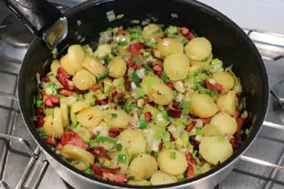 Deep leek and potato quiche