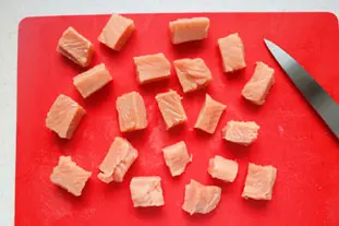 Salmon and leek fondue tart : Photo of step #3