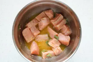 Salmon and leek fondue tart : Photo of step #5