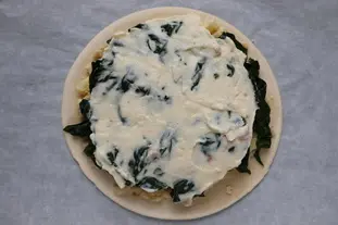 Thin spinach and potato tart : Photo of step #6