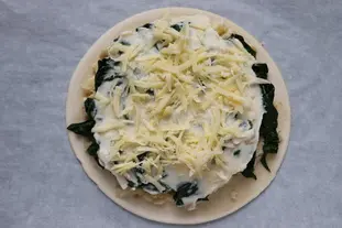 Thin spinach and potato tart : Photo of step #7