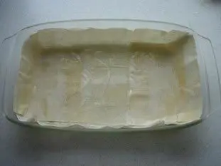 Filo leeks and cheese tart : Photo of step #8