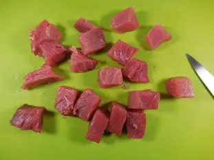 Leek and fresh tuna tart : Photo of step #2