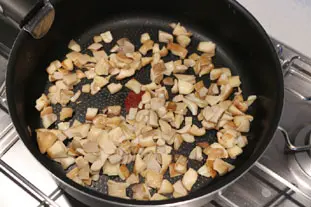 Breton leek and mushroom tart : Photo of step #4