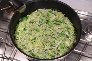Breton leek and mushroom tart : Photo of step #6