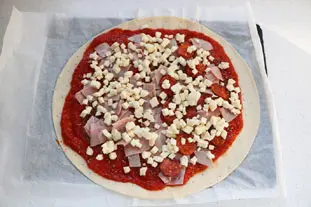 Quick flaky pizza