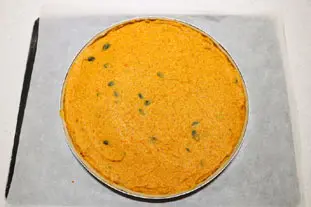 Potimarron and Parmesan tart : Photo of step #8